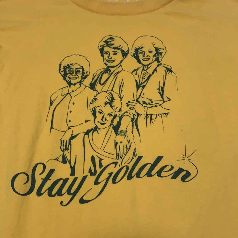 Golden Girls juniors youth XL t-shirt casual Betty White Bea Arthur TV show